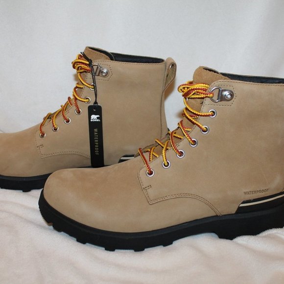 NIB SOREL MEN'S SUEDE WATERPROOF HIKING WINTER WORK BOOTS - Picture 3 of 10